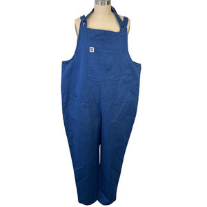 Lucy and Yak Atlas Organic Heavy Twill Dungarees Overalls Navy Size Large NEW